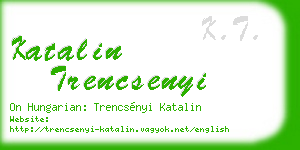 katalin trencsenyi business card